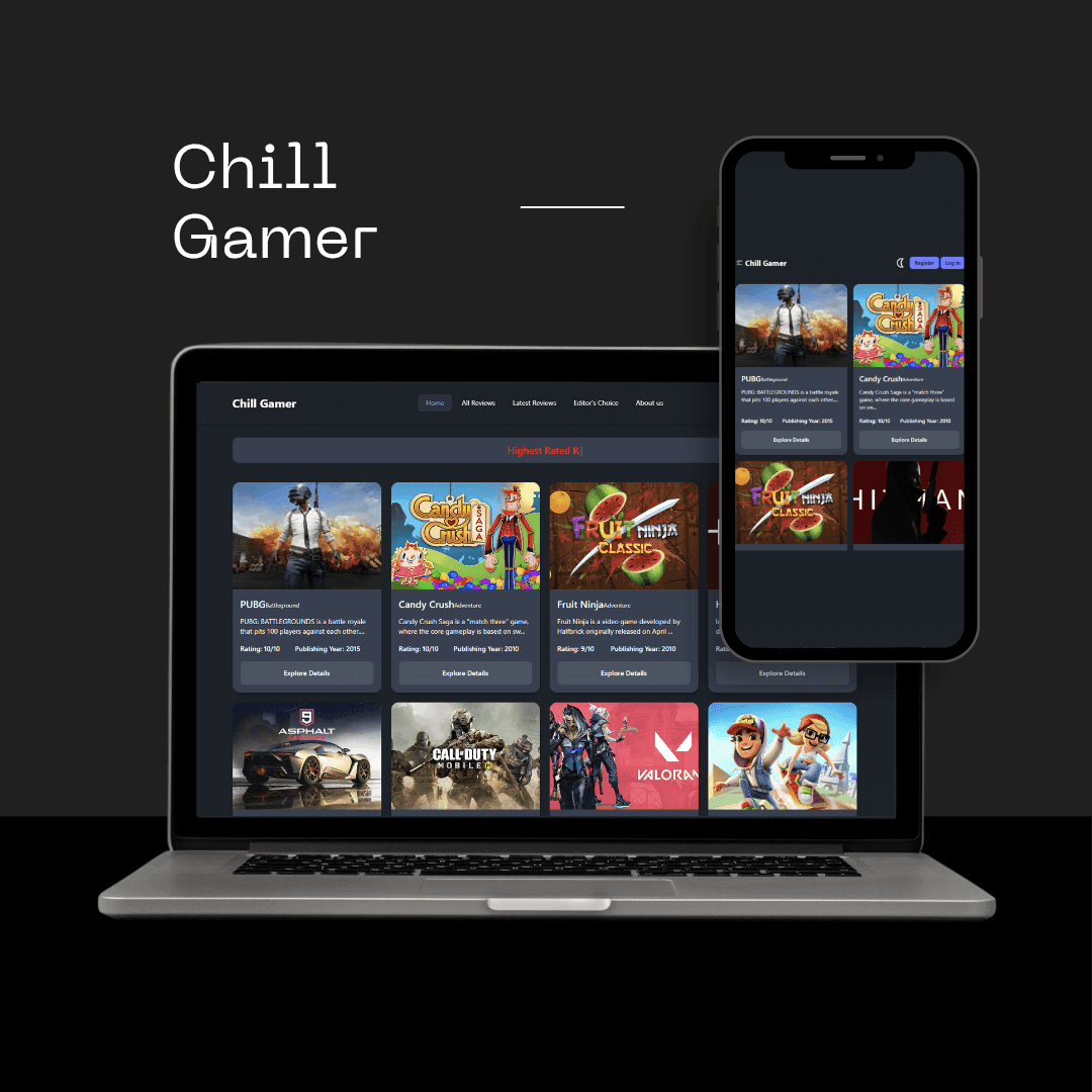 chill gamer website image