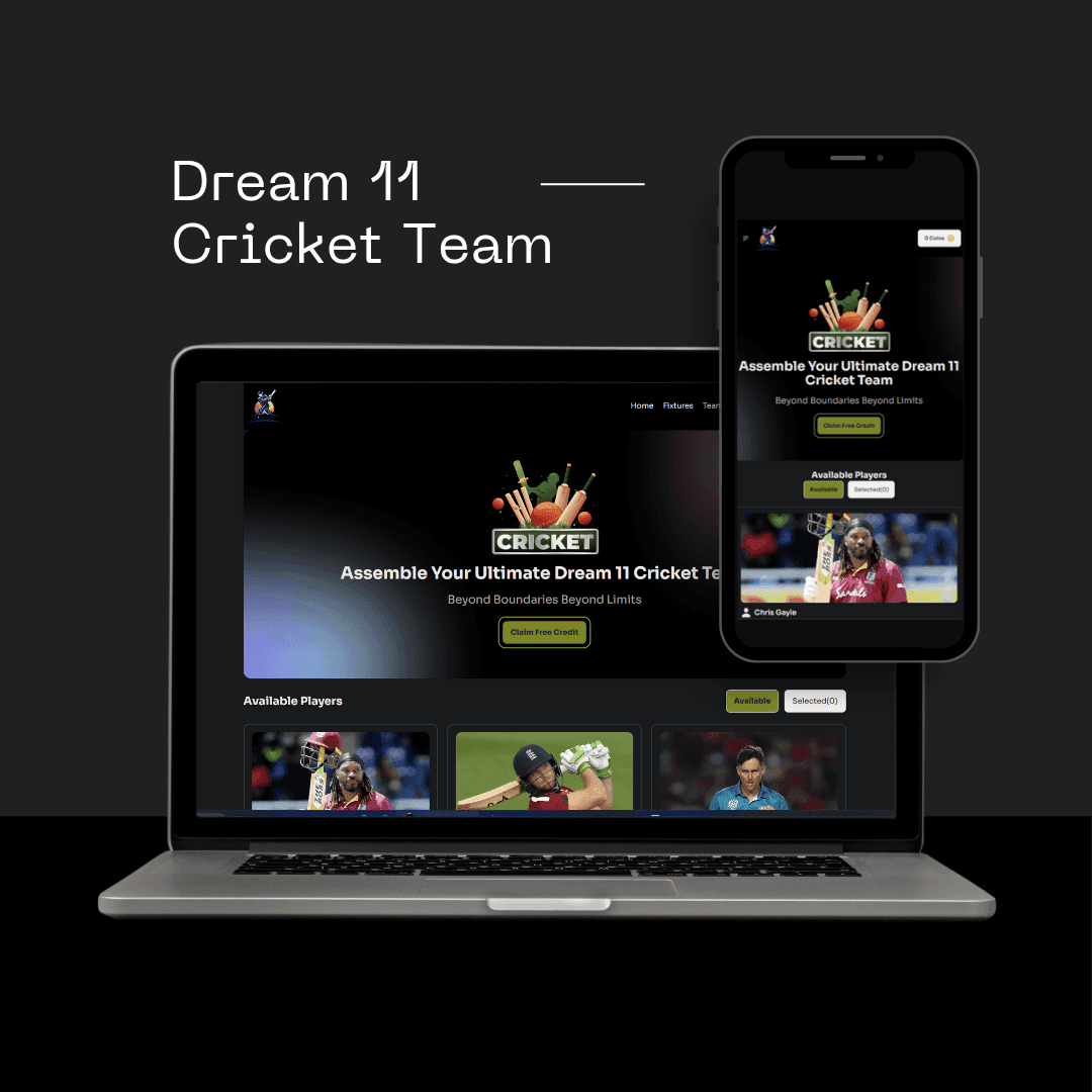dream 11 cricket team website image